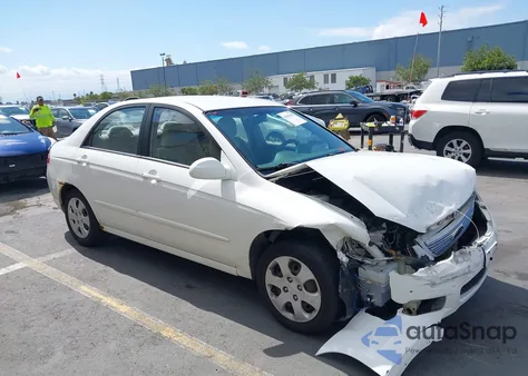 2007 Kia Spectra Ex/Lx from USA, damaged, VIN KNAFE121375486112